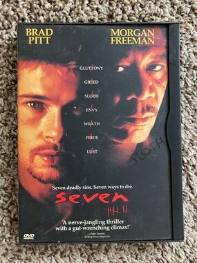 Seven (Se7en) DVD Movie Brad Pitt & Morgan Freeman
